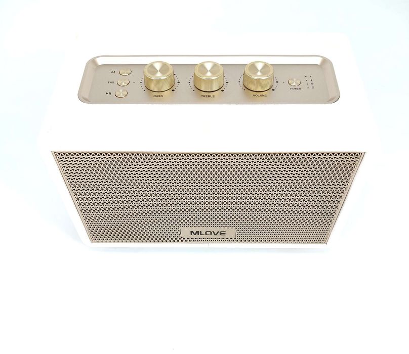 Głośnik Bluetooth MLOVE A200 Wireless Speaker (biało-złoty)