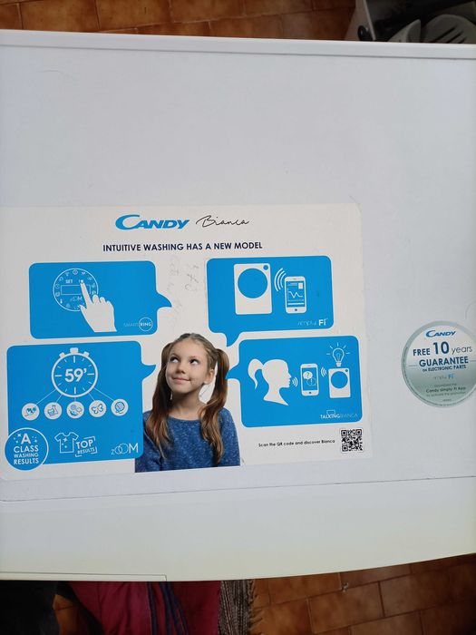 Máquina de lavar roupa Candy