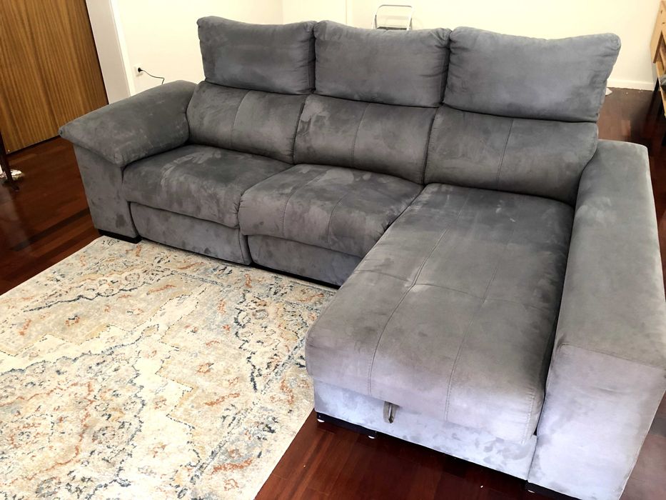 Sofá Chaise Long cinza