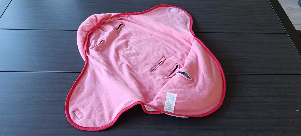 Otulacz do nosidełka do fotelika gondoli Lupilu zyrafa różowy poncho