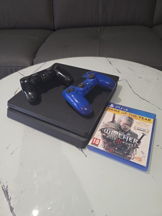 PS4 slim 500GB, w pady, Wiedźmin 3 edycja Gry roku