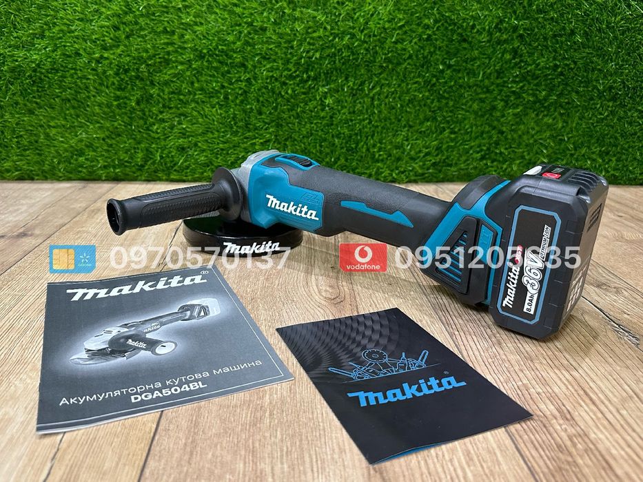 Болгарка акумуляторна Makita DGA504BL Pro 36V 8Ah кшм шліфмашинка ушм