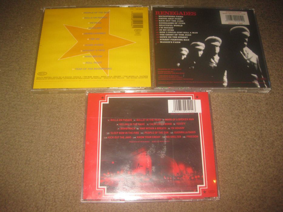 3 CDs dos "Rage Against The Machine"