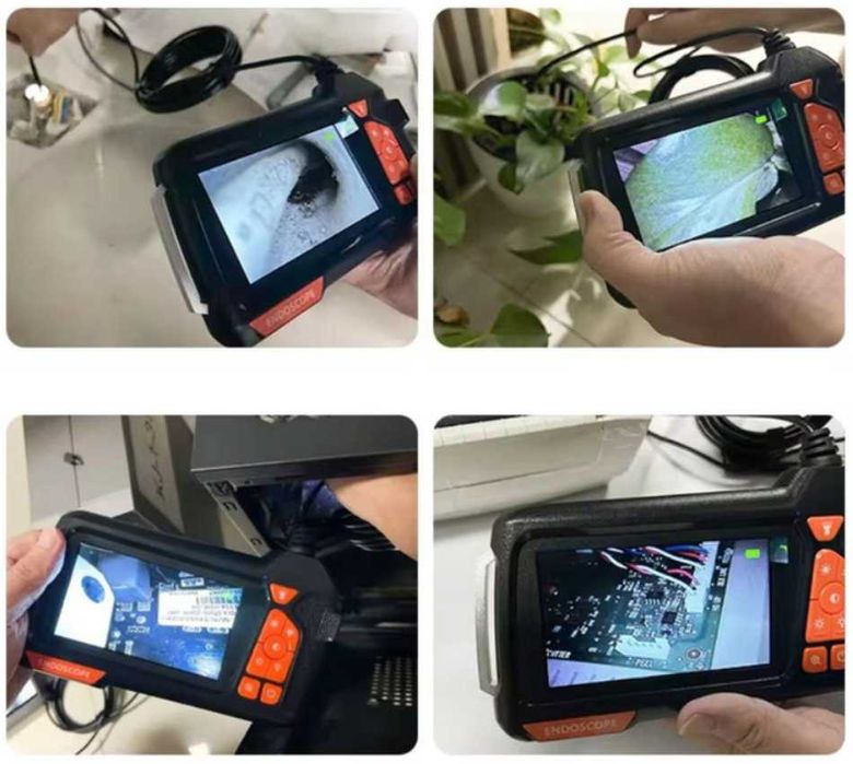 Ендоскоп з екраном 4.3" 1080P USB Камера гнучка бездротова 2 м для авто, техніки, труб, важкодоступних місць