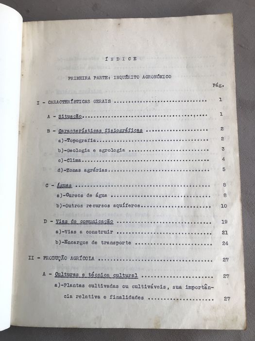 Inquerito Agricola e Florestal - Concelho de Baião