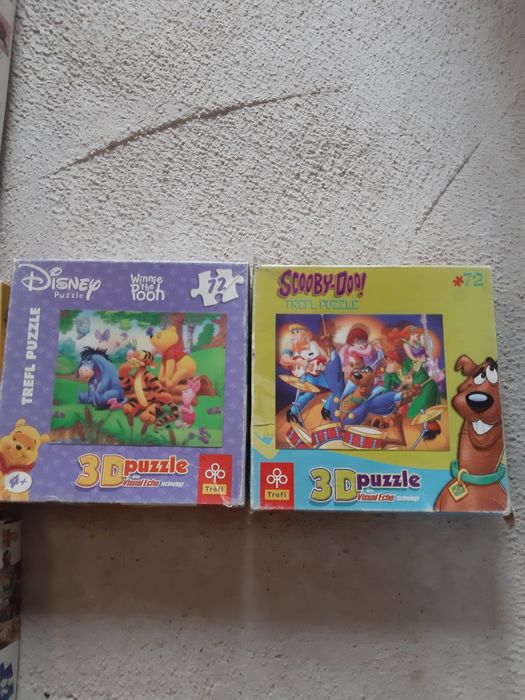 Puzlle zygzak,kubuś puchatek 3d  plus gry