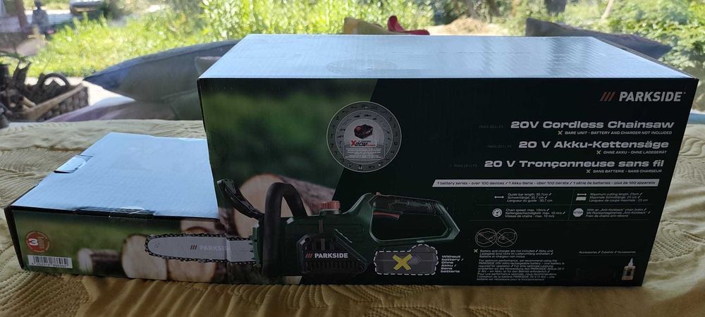 Motoserra a bateria de 20V da PARKSIDE (Lidl)