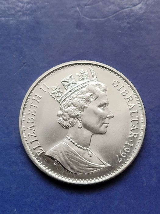 Moneta Korona 1997 - Złota rocznica ślubu - Gibraltar (714)