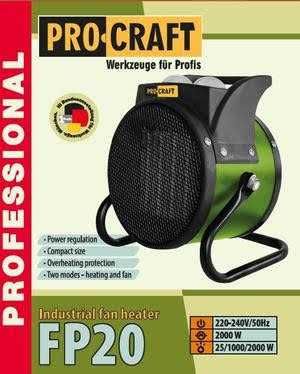 Электрический тепловентилятор керамика Procraft FP 30 керамик