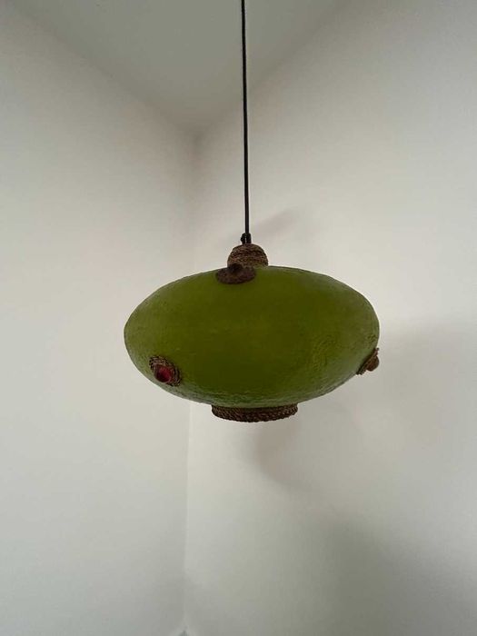 Candeeiro de teto Vintage - estilo Tarogo – cor Verde