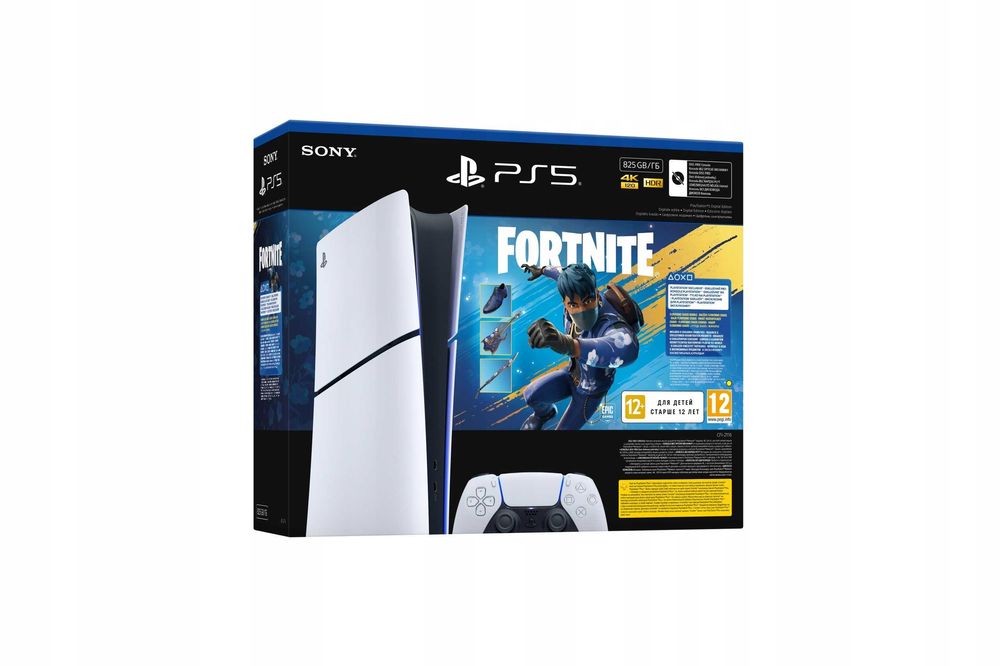 NOWA Konsola SONY PS5 Slim digital + FORTNITE Gwar. FASON Rzgowska 12