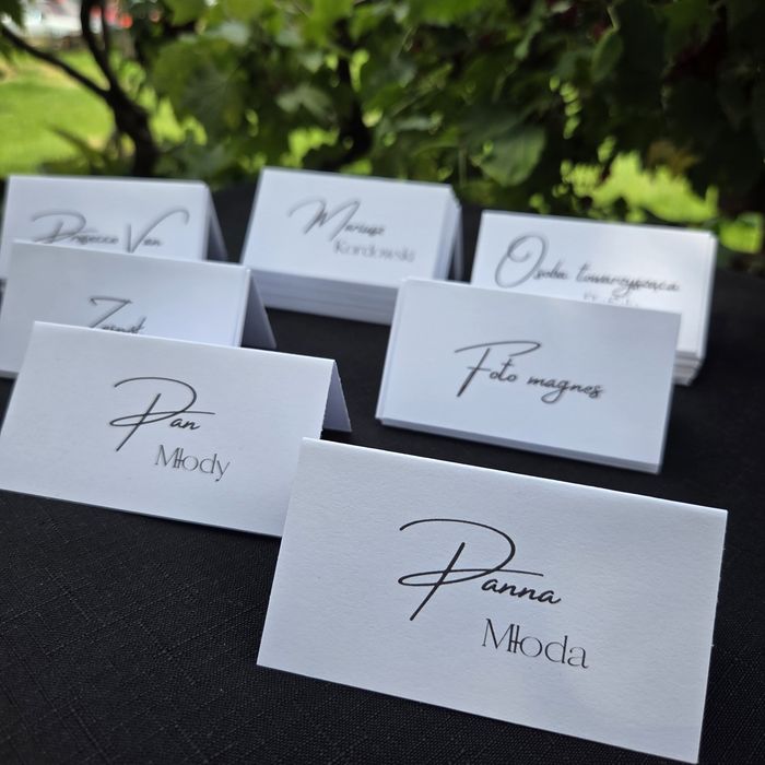 Winietki na wesele personalizowane 50szt
