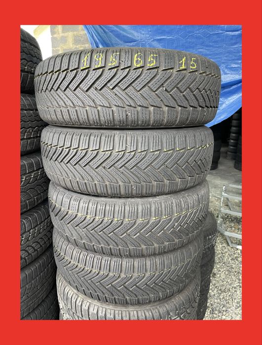 ‼️ 195.65r15 Michelin Alpin 6 зимовв шини колеса 4шт 6,5-6,8мм