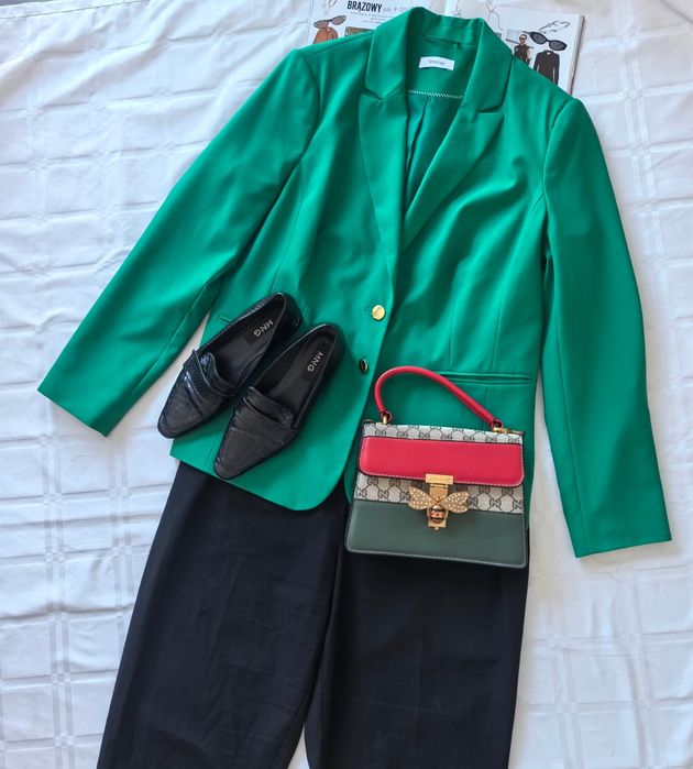 Piękny żakiet damski marki C&A rozmiar 44/46