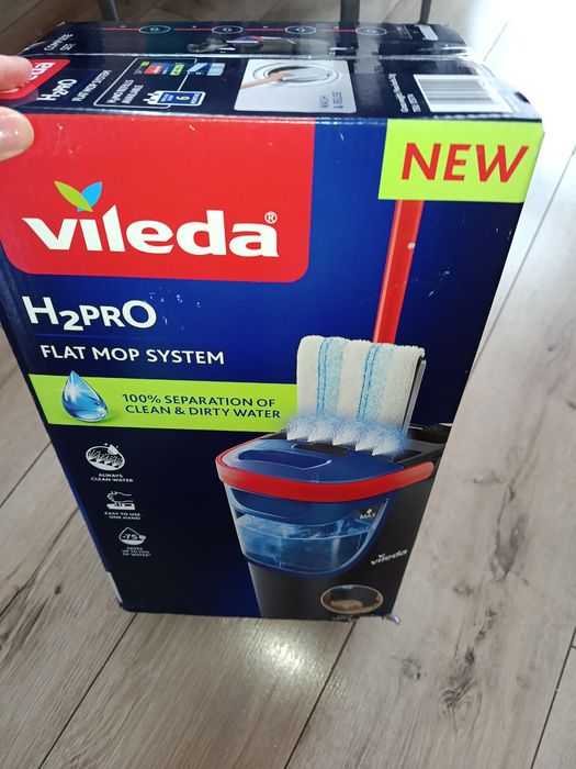 Nowość Vileda H2Pro flat mop system płaski