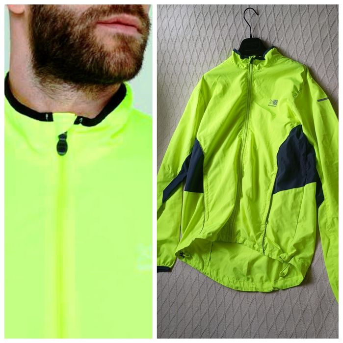 KARRIMOR Run L NOWA neonowa sportowa przeciwdeszczowa kurtka do biegan