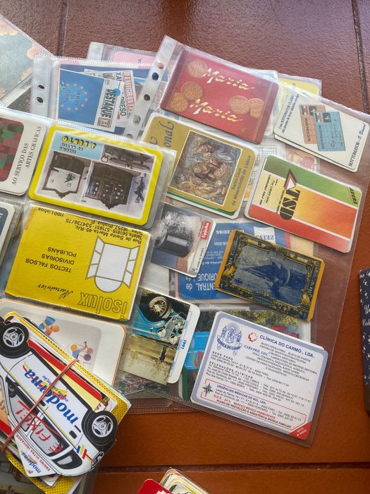 Conjunto de calendários de bolso