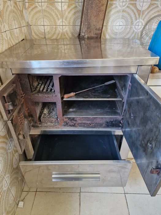 Fogão lenha em inox
