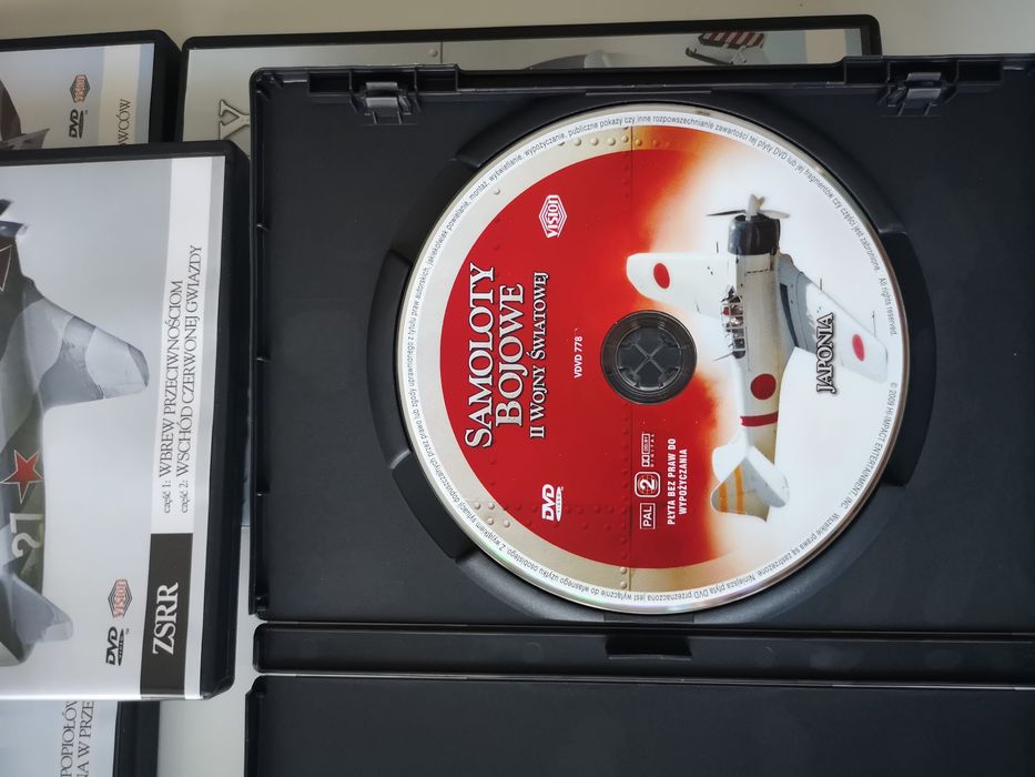 Samoloty bojowe II Wojny Światowej 5 x dvd