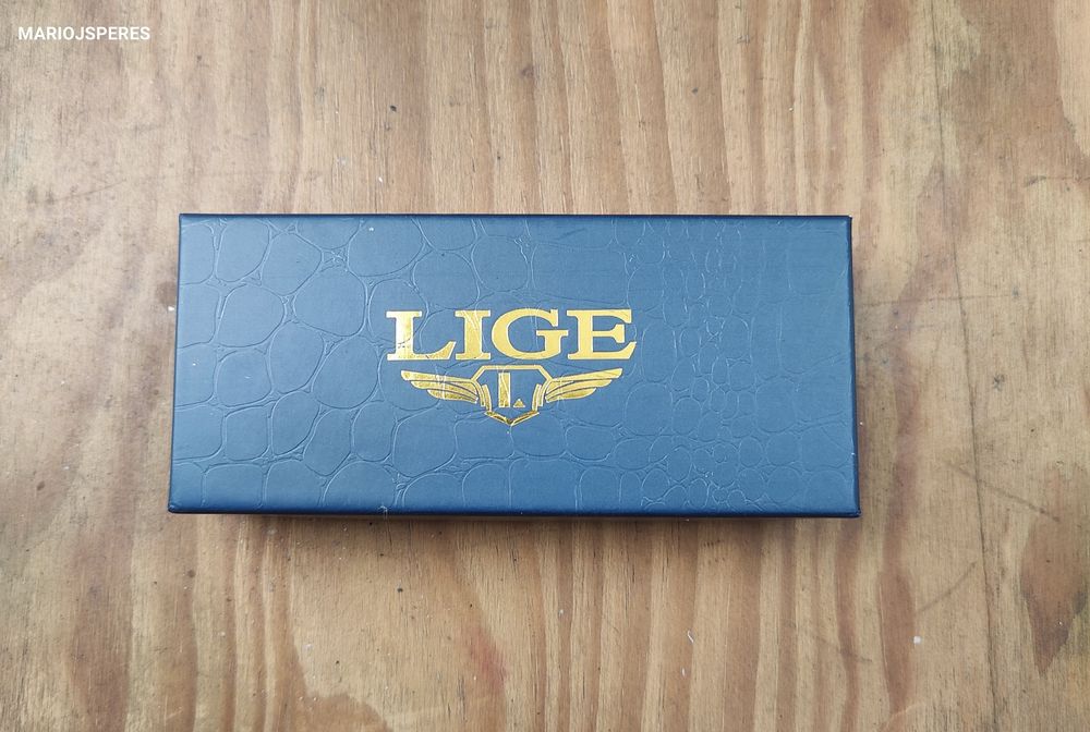 Relógio LIGE , resistente à água