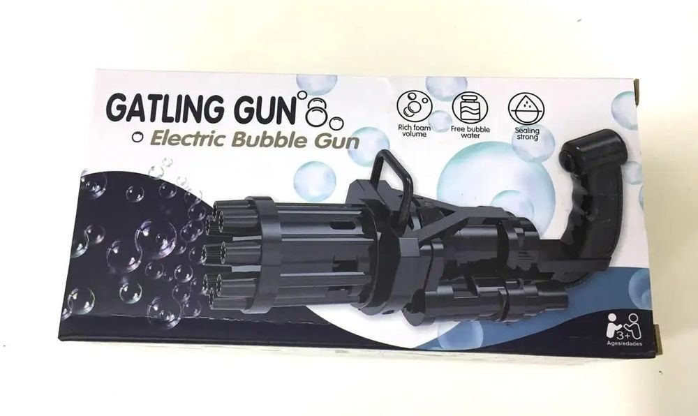 Дитяча іграшка Gatling Electric Bubble GUN машинка для бульбашок, гене