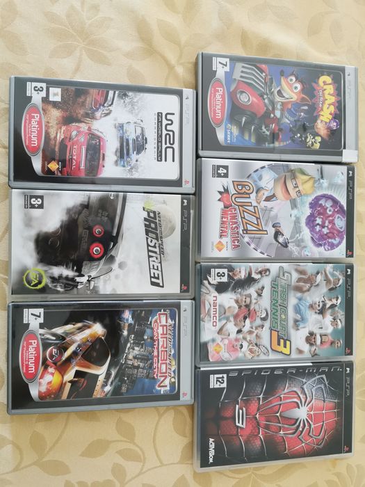 Jogos PSP (conjunto de 9 jogos)