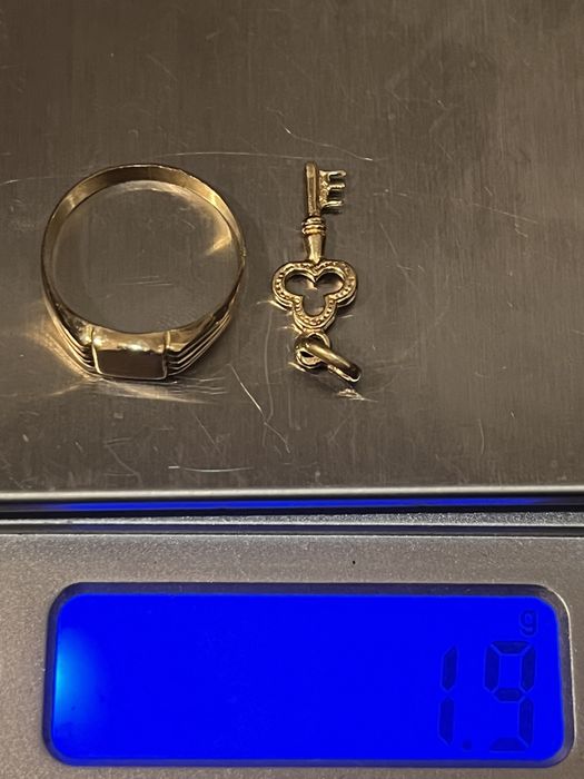 Anel + pendente ouro 19.2 quilates