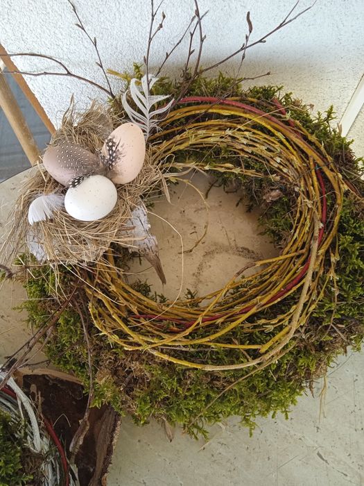 Wianek naturalny wielkanocny duży