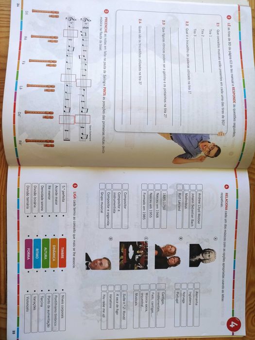 Caderno de atividades Música 6 ano