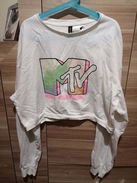 Bluzka biala z m tv