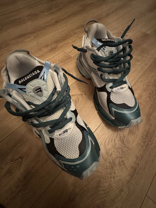 Balenciaga Runner White Green Blue