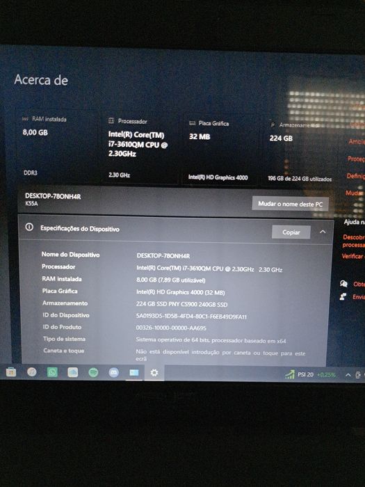 Pc portátil asus
