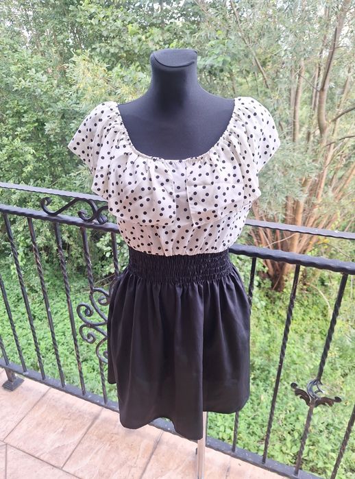 Sukienka letnia w groszki rozmiar M 38