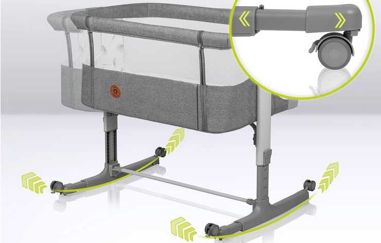 Berço de bebé e de baloiço até 9 kg - 60 x 66 x 85 cm - NOVO