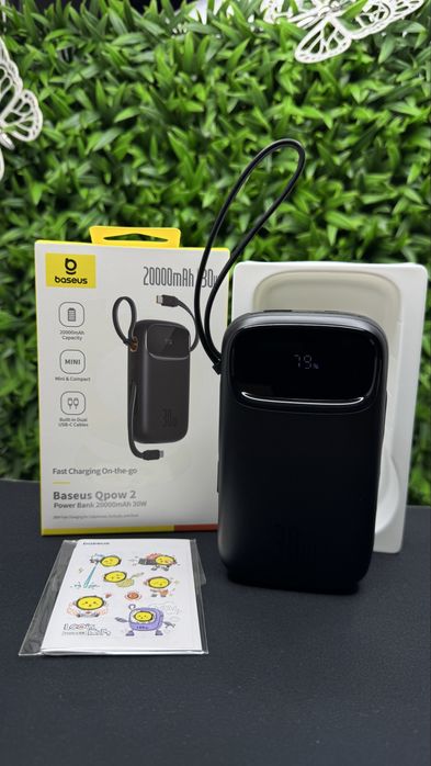 Павербанк Базеус Qpow2 20000 mAh 30w павер для айфон повербанк павер