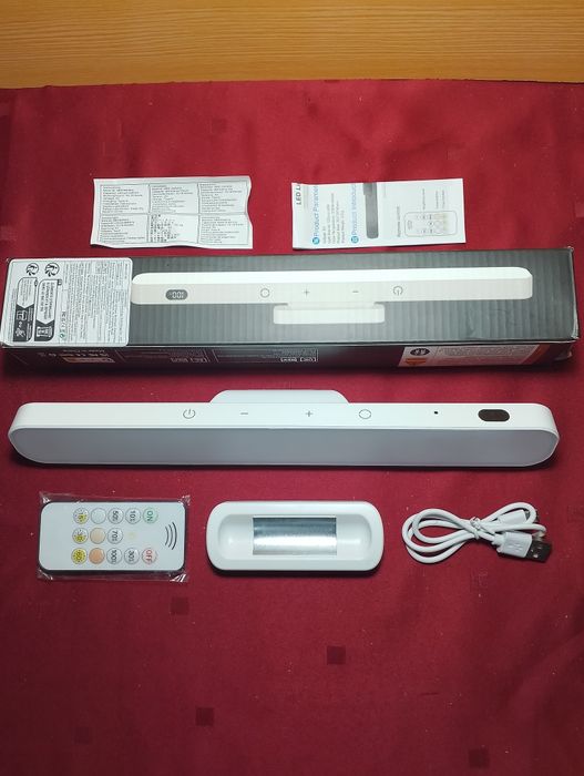 Супер LED лампа на магніті з акумулятором та пультом 29 см