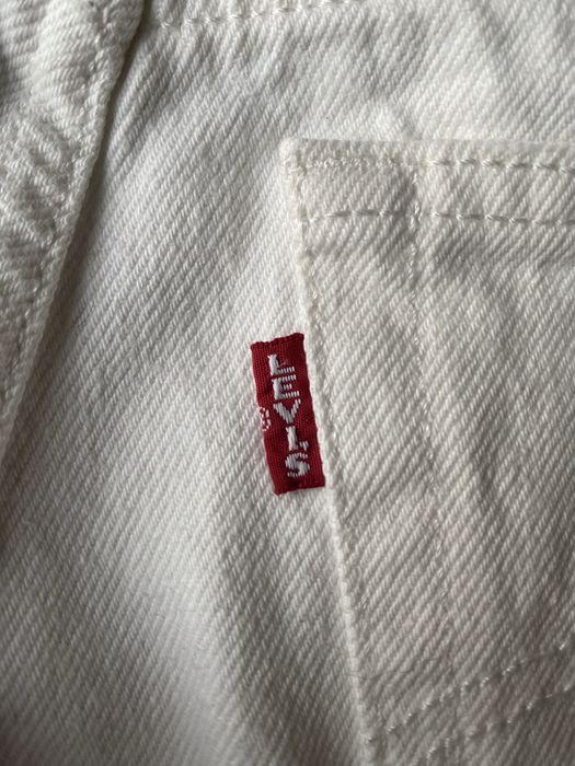 LEVI'S Regular Calças de ganga '501' em Branco Denim