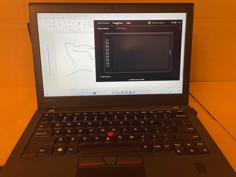 HUION kamvas Pro 16 2.5 k Tablet Graficzny Ekranowy Komplet z wadą