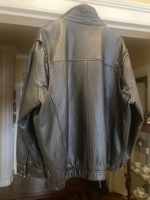 Blusão de couro Chaps Ralph Lauren