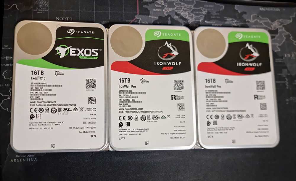 Жесткий диск Seagate IronWolf Pro, Exos X16 HDD 16TB 7200rpm