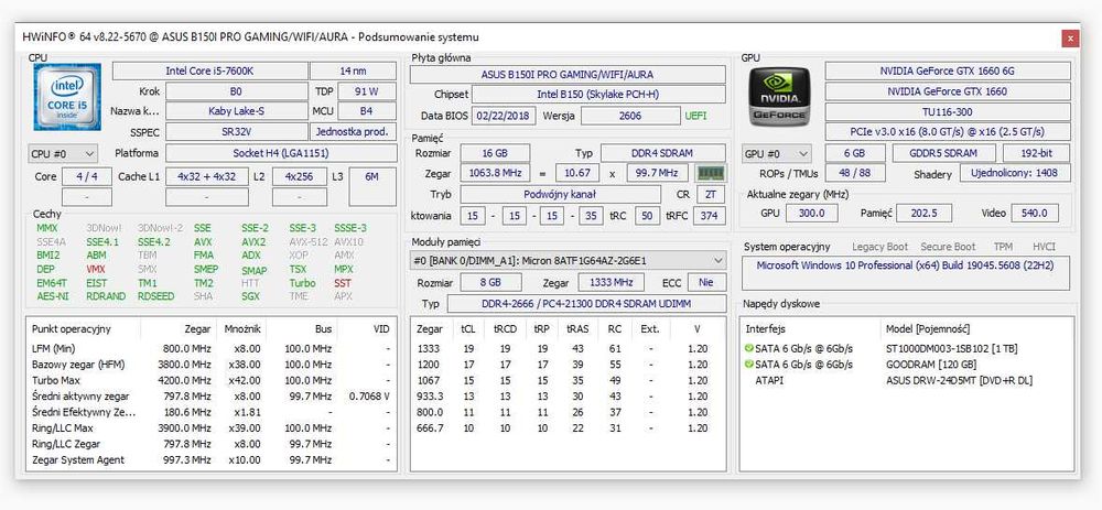 Kompaktowy i mocny komputer – i5, GTX 1660, 16GB RAM (do gier i pracy)