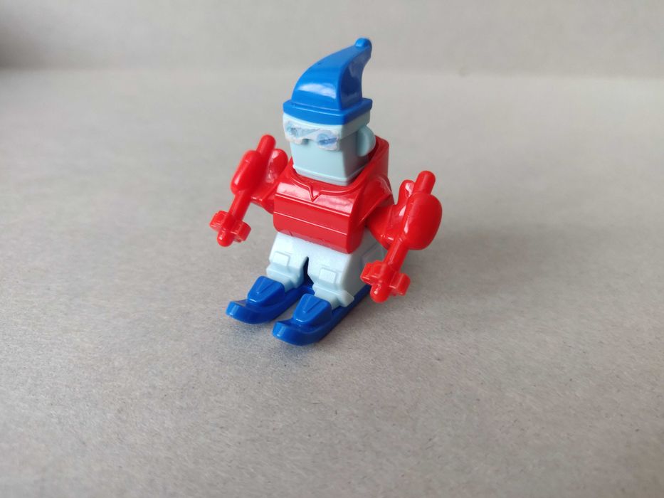 Kinder Surprise Robot Skier VU269, фигурка робота- лыжника.