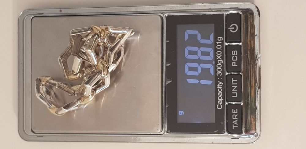 Pulseira semi rígida Prata e Ouro