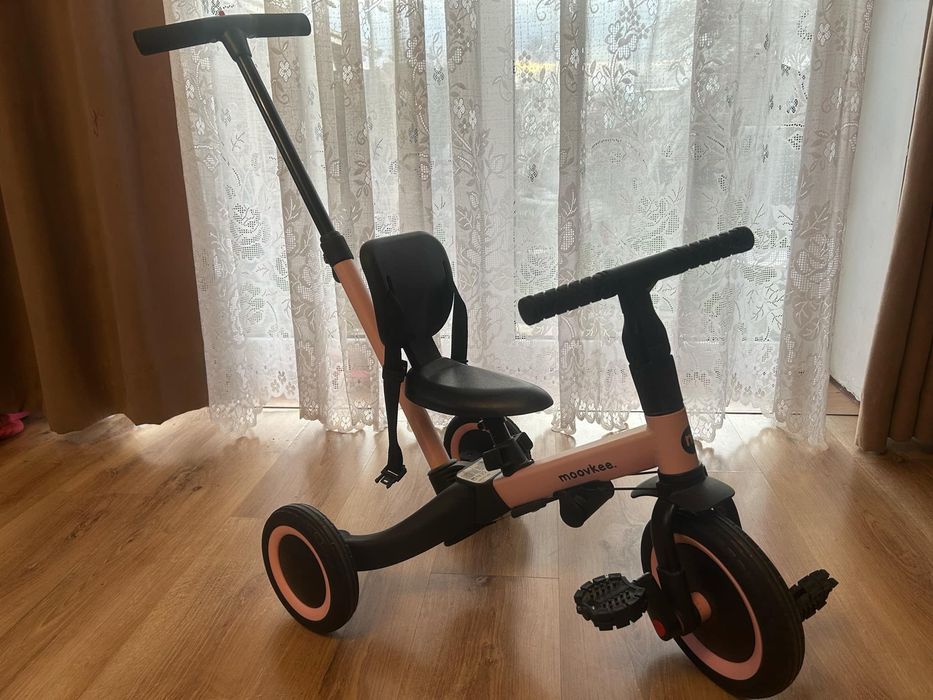 Rowerek różowy 5w1 moovkee