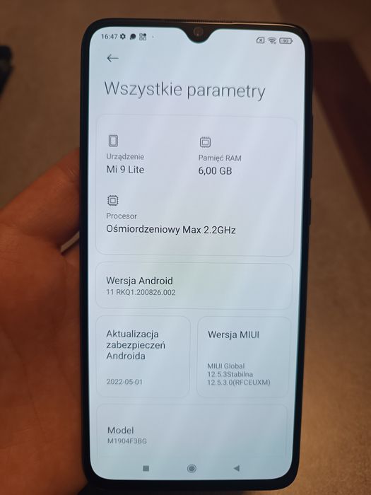 Smartfon Xiaomi Mi 9 Lite 6 GB ram 64 GB rom