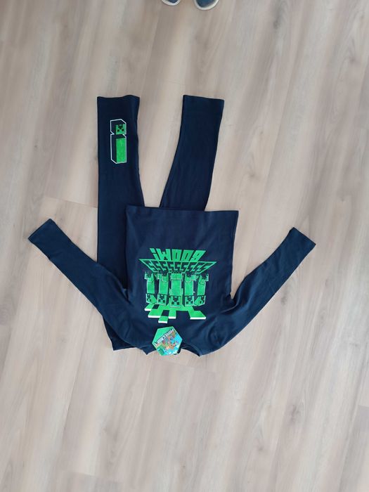 Minecraft chłopięca piżama 134/140 nowa