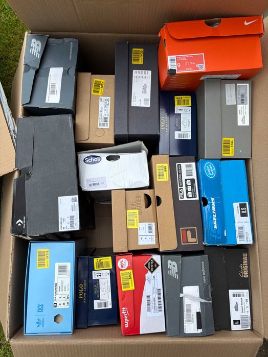 Buty ze zwrotów niesortowane – sprzedaż od 5 szt. – specyfikacja dostępna