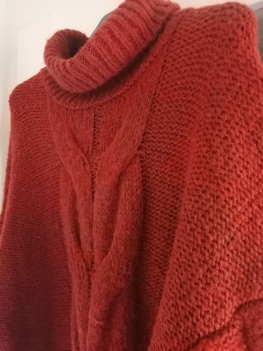 PRIMARK ciepły długi sweter oversize L/XL