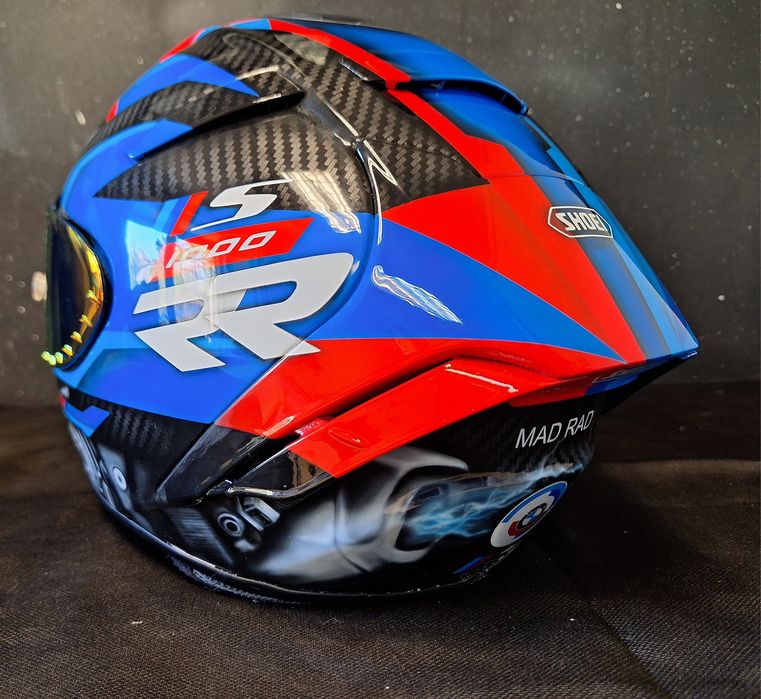 Aerografia , kaski, baki, motocykle; Odzież motocyklo