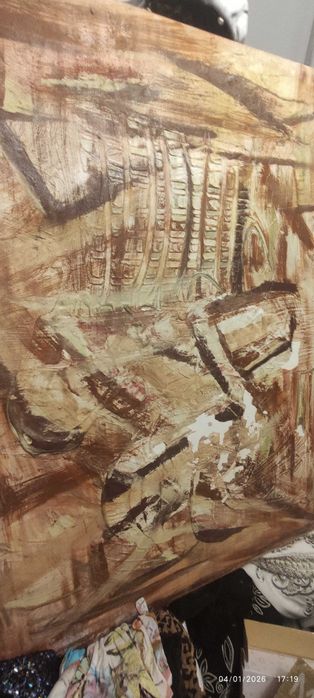 Tela bonita e com relevo, Assinada